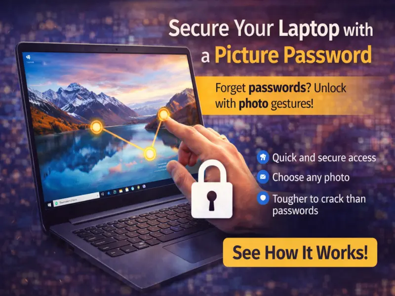 Forgot Passwords? Lock Your Laptop with a Picture Password-Here's How It Works