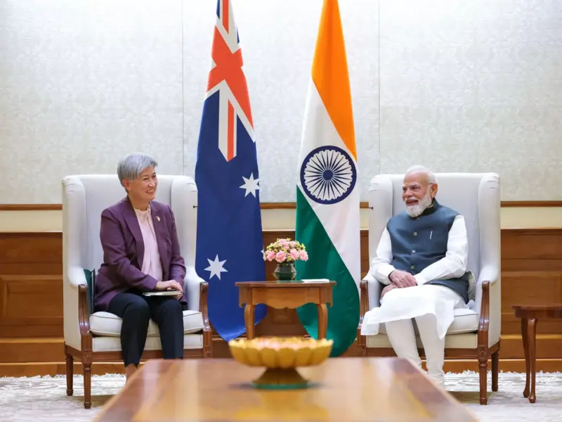 Australian Foreign Minister Penny Wong Meets PM Modi