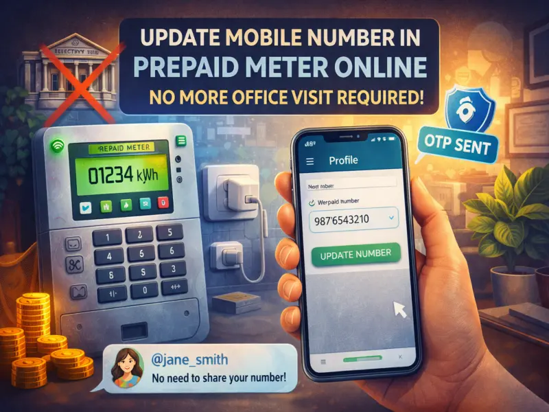 Prepaid Meter Mobile Update Made Easy: Change Your Number Online Without Visiting Electricity Office
