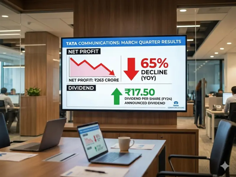 Despite a 65% drop in profits, this giant company announced a dividend of Rs 17.50 for investors; learn the details.