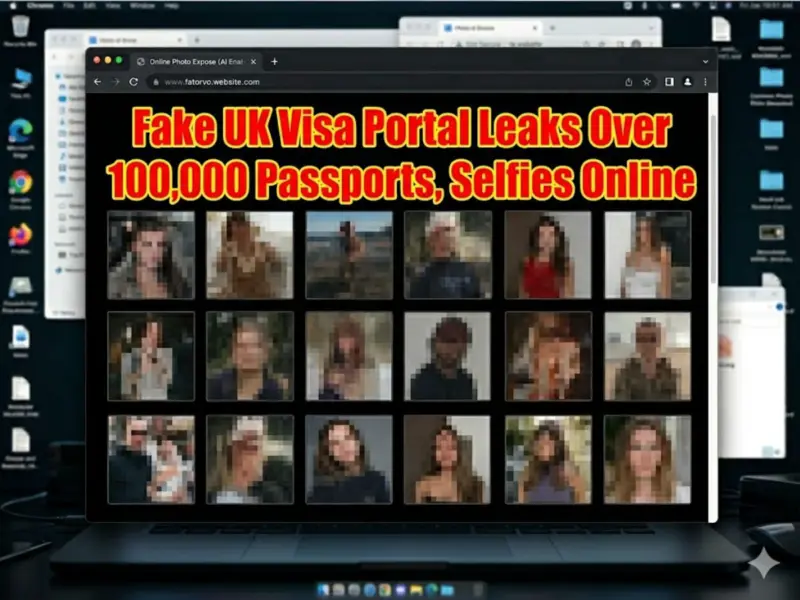 Massive Data Breach: Fake UK Visa Portal Leaks Over 100,000 Passports, Selfies Online