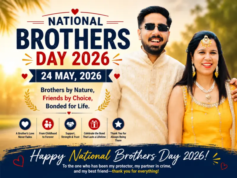 National Brothers Day 2026: Date, History, Significance, Wishes & Heartfelt Quotes for Your Brother