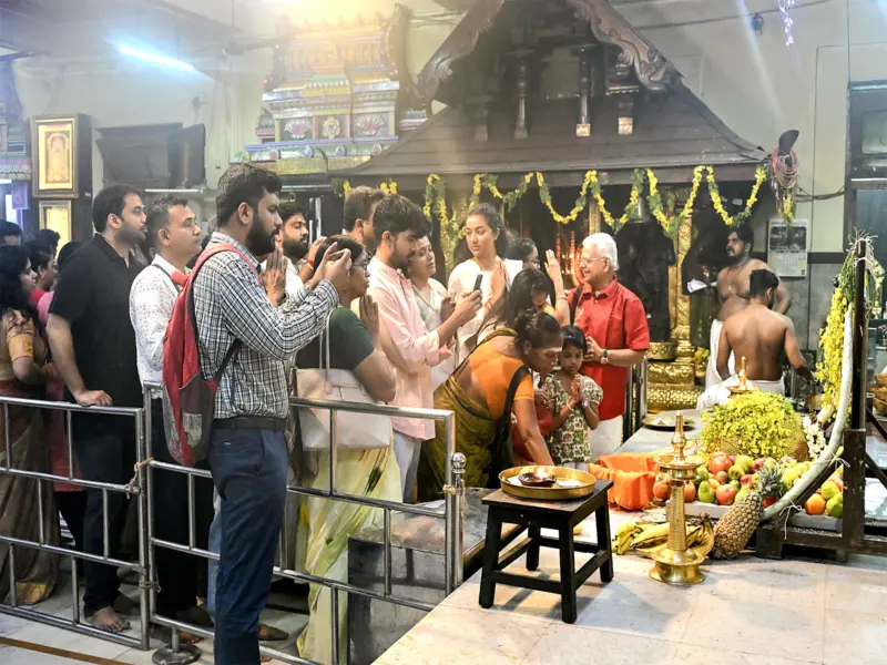 Vishu Celebrations 2026: Devotees gather at Chittoor Sree Krishna Swamy Temple in Kerala