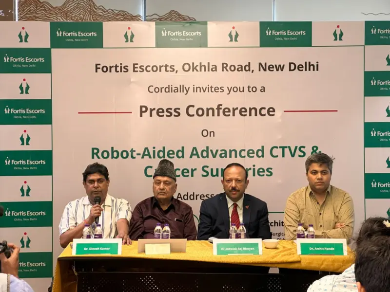 Fortis Escorts, Okhla & Indian Medical Association, Bihar Host Medical Excellence Programme on Robot-Aided Advanced CTVS & Cancer Surgeries