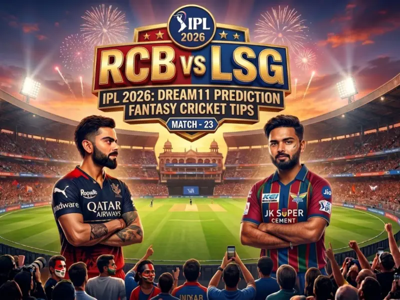 RCB vs LSG Dream11 Prediction IPL 2026: Fantasy Cricket Tips, Playing XI, Pitch Report For Match - 23 Captain, Vice-Captain Choices