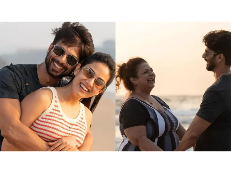 Shahid Kapoor shares family moments from beach vacation with mother, wife and brother