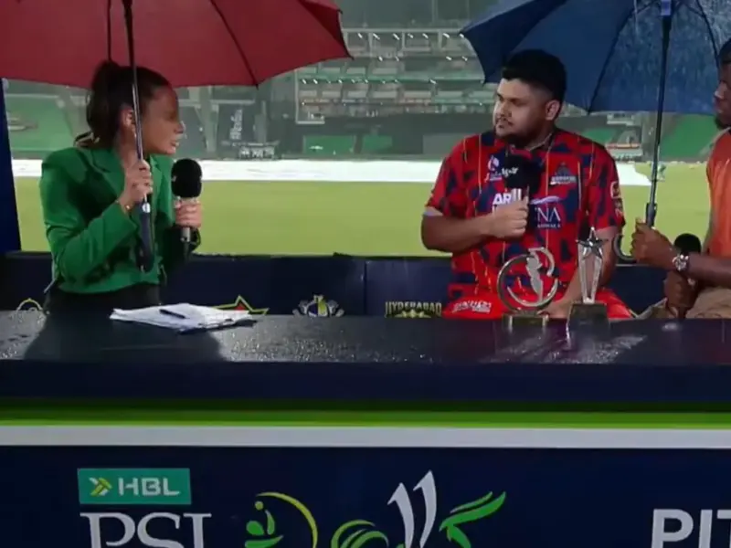 PSL 2026: Rain Interrupts Post-Match Show, Hilarious Video Leaves Fans in Splits | WATCH