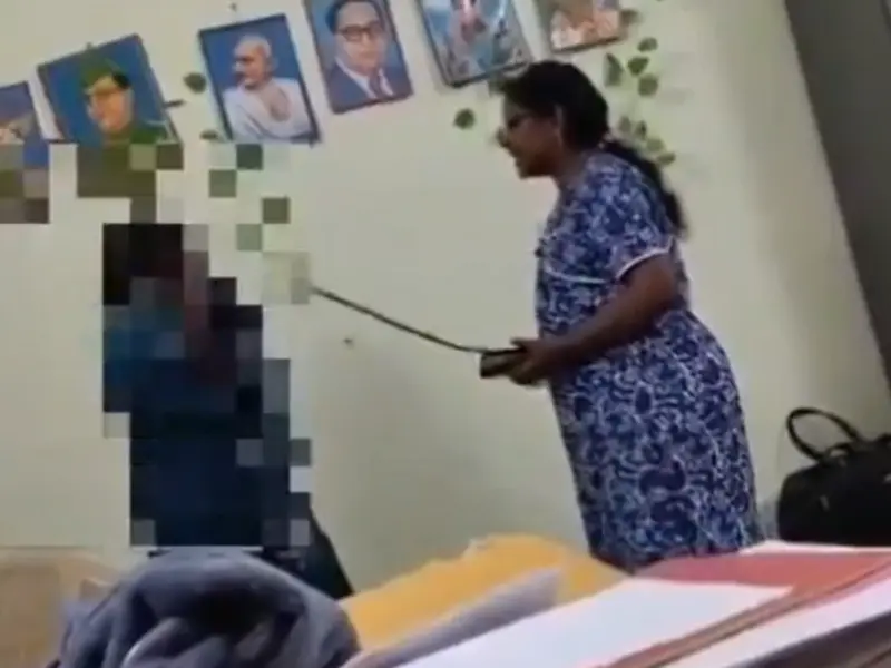 Viral Video: Hostel Warden Thrashes Girl Student With Stick, Says 'You Put My Job At Risk' After She Misses Exam