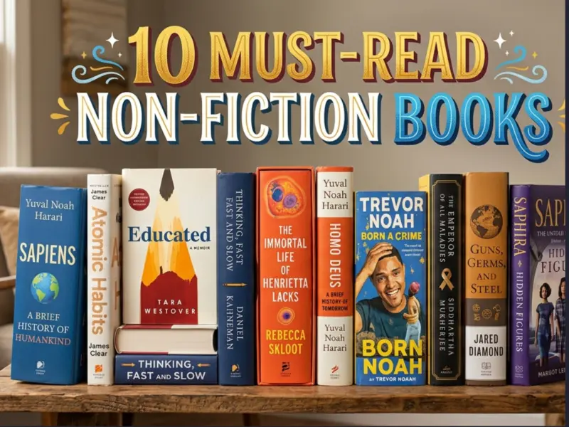 These 10 Non-Fiction Books Can Completely Transform Your Thinking and Change the Way You See the World | Must-Read Picks for a Powerful Mindset Shift