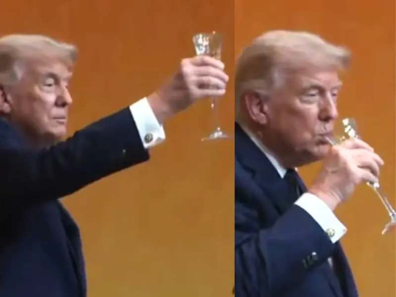 Watch: Trump Broke A Life-Long Alcohol Rule? Video Shows US President Taking Champagne Sip During Xi Jinping Toast