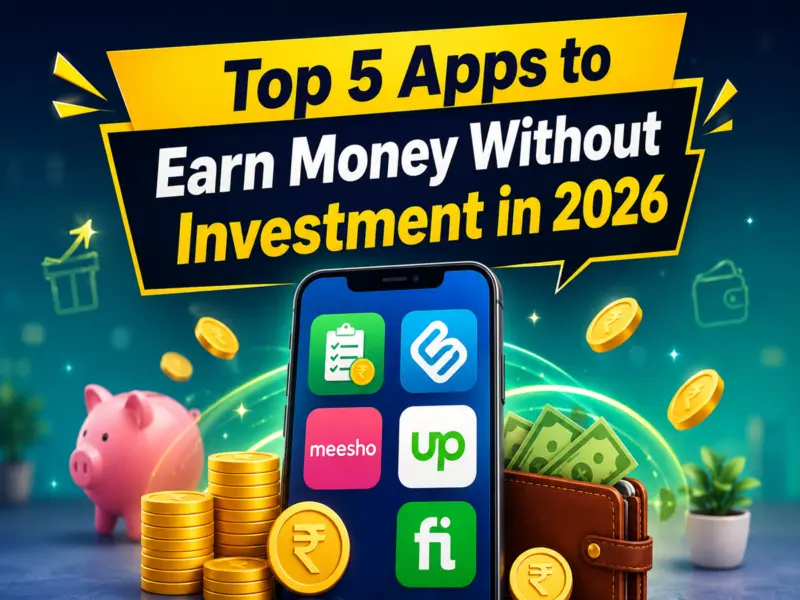 Top 5 Apps to Earn Money Without Investment in 2026 for Students and Beginners