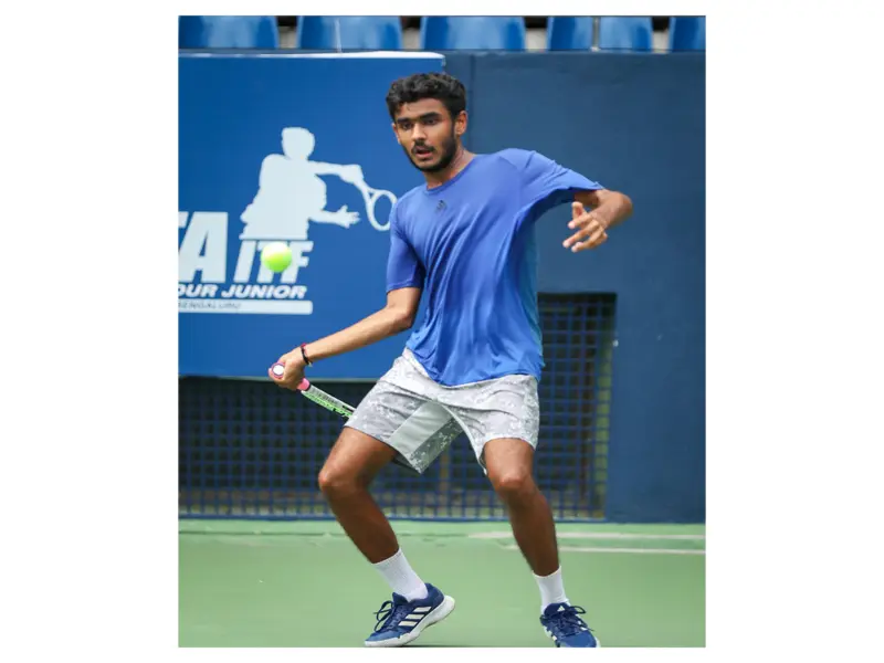 Top seed Om Patel battles through three sets in boys' singles opener of KSLTA ITF Juniors