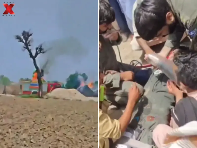 Pakistan Air Force Training Jet Crashes In Mianwali, Both Pilots Safe, Visuals Surface Online