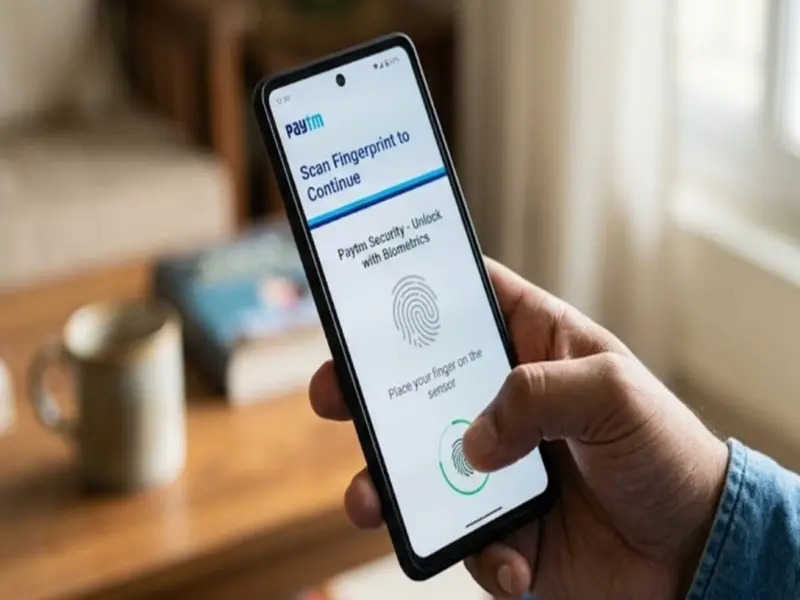Fingerprint Setup: No More PINs-Make UPI Payments on Paytm Using Your Thumb; Learn the Easy Setup Process..