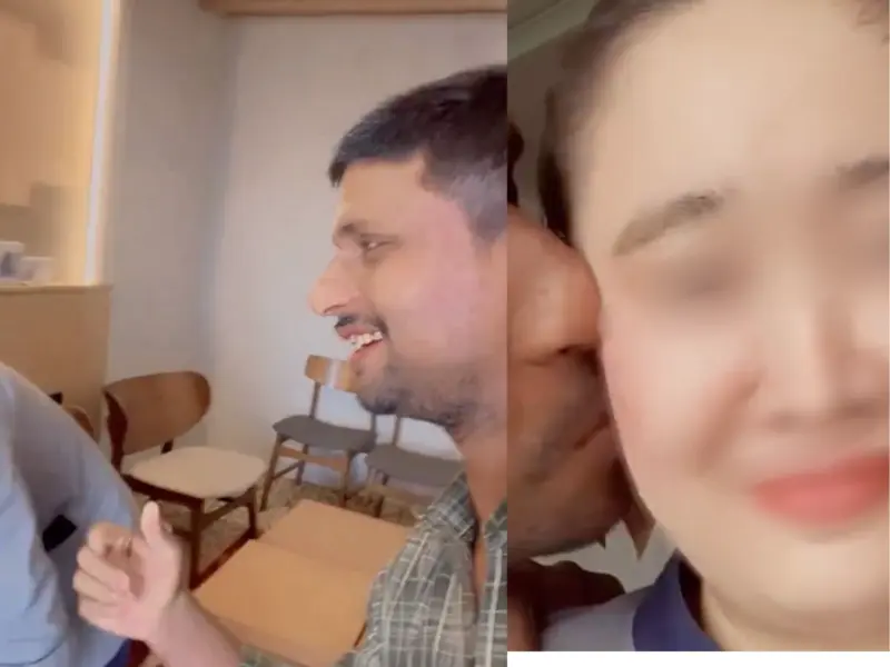 Watch: UP Man's Disturbing Kiss Viral Video With Hotel Staff in Thailand Triggers Harassment Row; Internet Divided Over Consent Debate