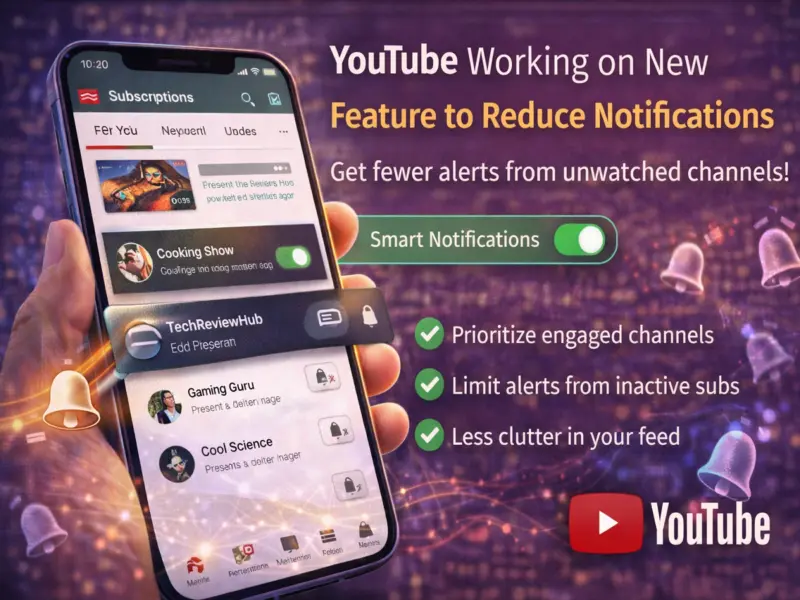 YouTube Testing Smart Notification Filter: Get Fewer Alerts from Unwatched Channels