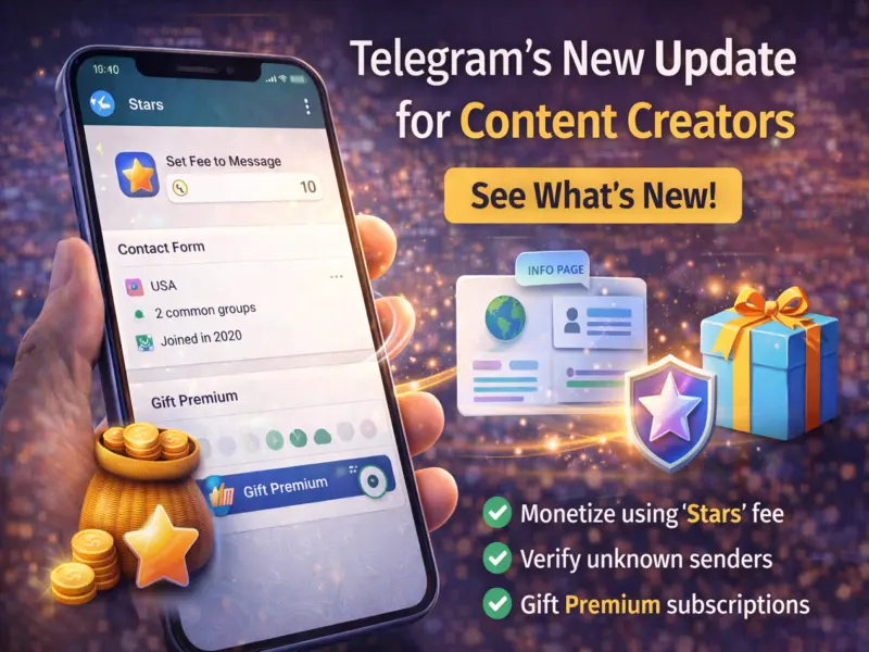 Telegram Launches Major Update for Creators: New Monetization and Privacy Features Explained