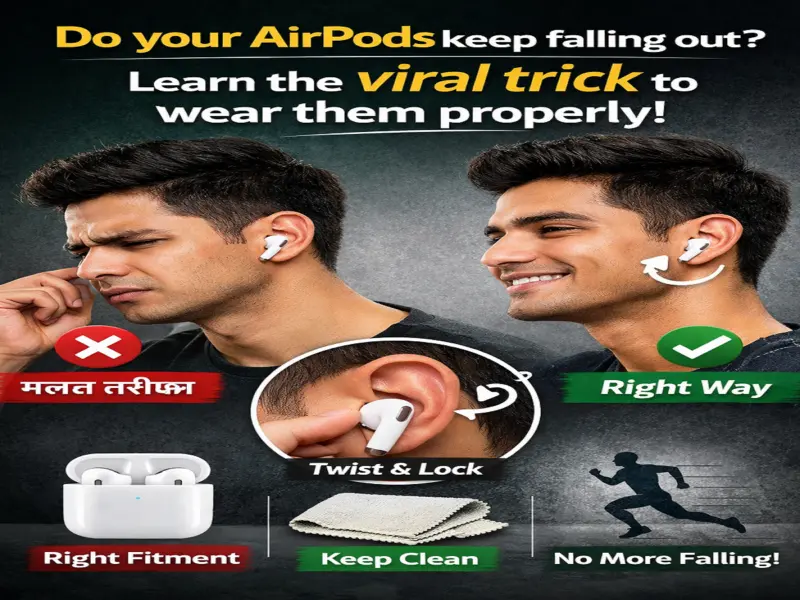 AirPods Falling Out? Viral Trick Reveals the Right Way to Wear Them Securely