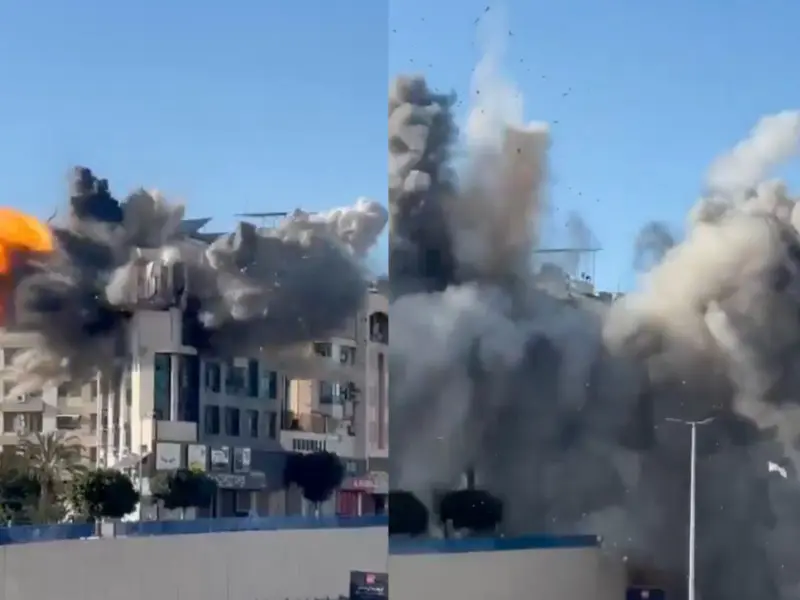 US-Israel-Iran War Latest Update: Dramatic Footage Shows Missile Strike on Ghobeiry Building Along Beirut Airport Road; Death Toll in Lebanon Passes 1,200 | WATCH