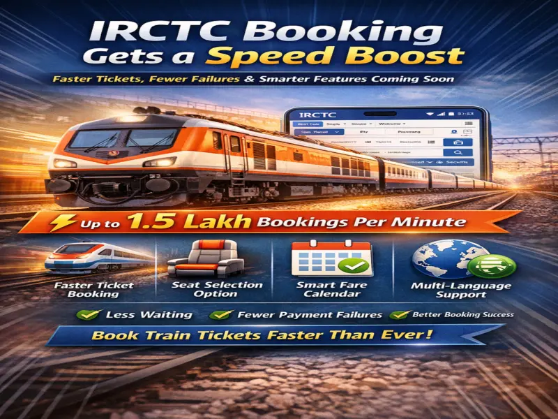 IRCTC Booking Set for Major Upgrade: Faster Ticketing, Fewer Failures and Smarter Features Coming Soon