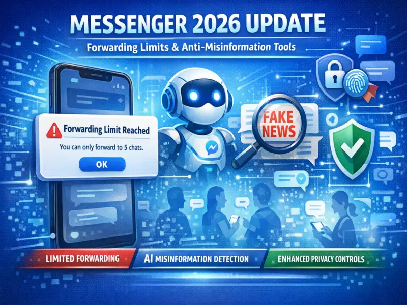 Messenger 2026 Update: Forwarding Limits, Stronger Privacy Controls and Anti-Misinformation Tools
