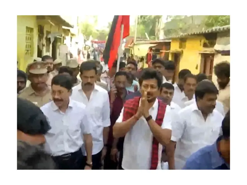 Udhayanidhi Stalin campaigns in Chepauk ahead of Tamil Nadu polls