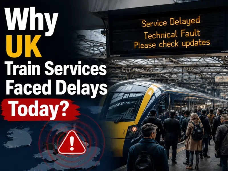 Why UK Train Services Faced Delays Today: Technical Fault Disrupts Railway Networks From Elizabeth Line to West Midlands Railway