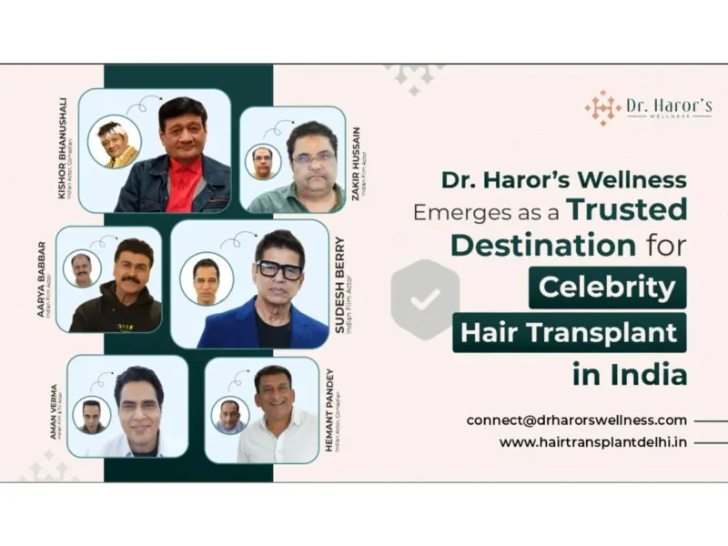 Dr. Haror's Wellness Emerges as a Trusted Destination for Celebrity Hair Transplant in India