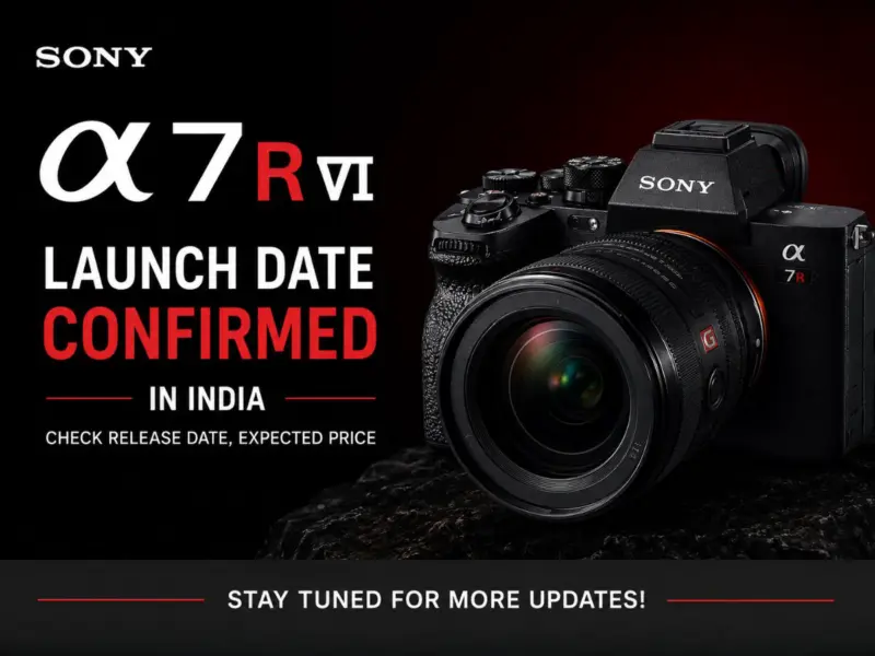 Sony A7R VI Launch Date Confirmed in India: Check Release Date, Expected Price, Specifications, Features, What to Expect & All You Need to Know