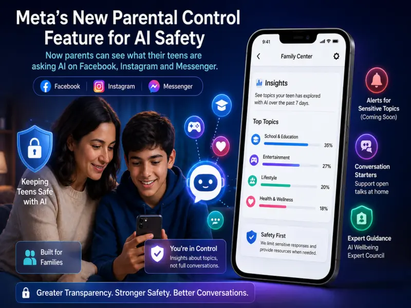 Meta Introduces AI Monitoring Tools for Teens on Facebook and Instagram; Parents Get New Control Features