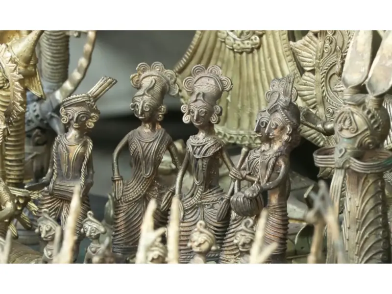 Dokra artisans preserve traditional lost-wax metal craft in Bikna Shilpa Danga