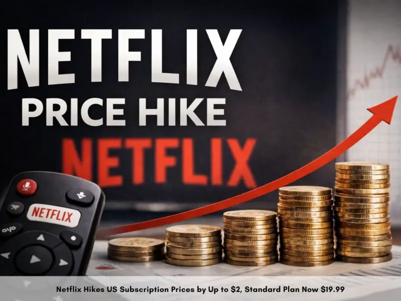 Netflix Price Hike: Streaming Giant Raises US Subscription Prices by Up to $2, Standard Plan Changes; Extra Member Fees Also Rise by $1, Existing Users Get 30-Day Notice