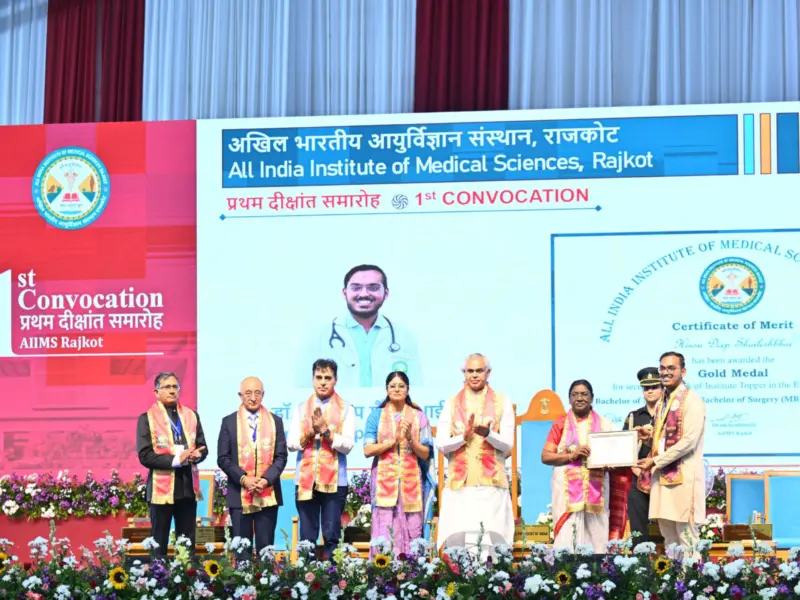 President Droupadi Murmu addresses first convocation of AIIMS Rajkot