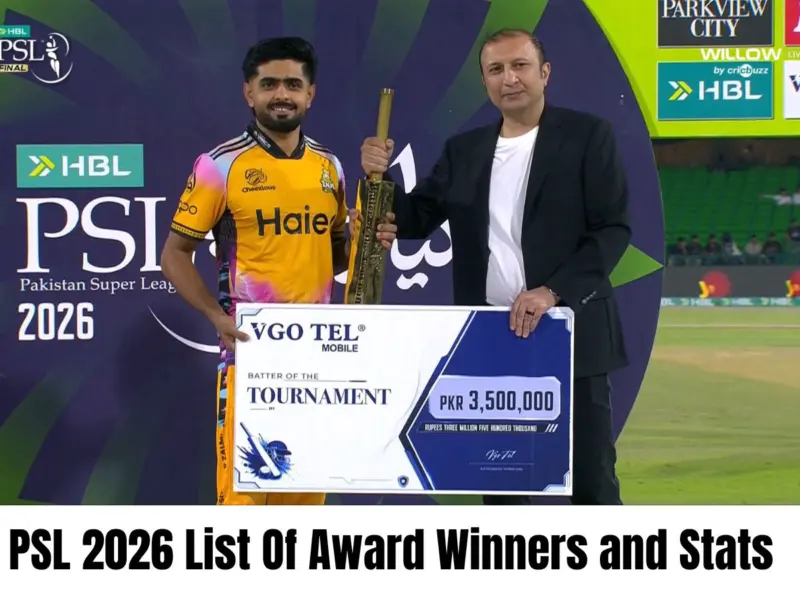 PSL 2026: Most Runs, Most Wickets, Player Of The Tournament, Man Of The Match- List Of Award Winners and Stats After PES Beat HYK In Final