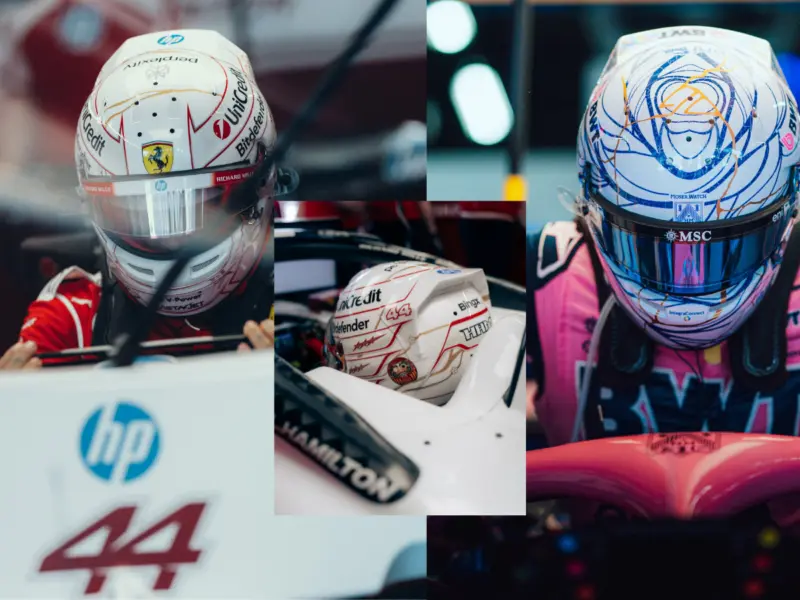 In Pics: Lewis Hamilton Unveils Special Helmet at Japanese Grand Prix 2026; Pierre Gasly Joins with Kintsugi-Inspired Design for Suzuka