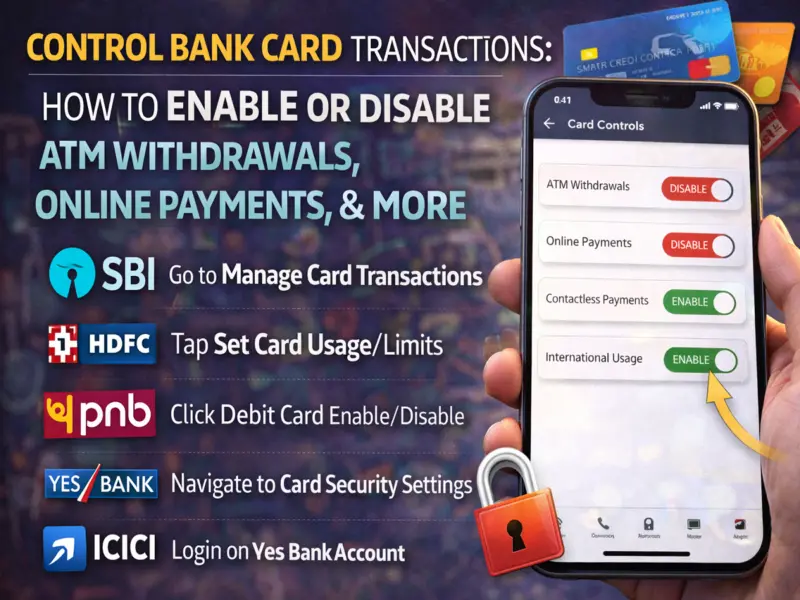 Manage Your Card Security: How to Turn ATM, Online and International Transactions On or Off for Bank Cards