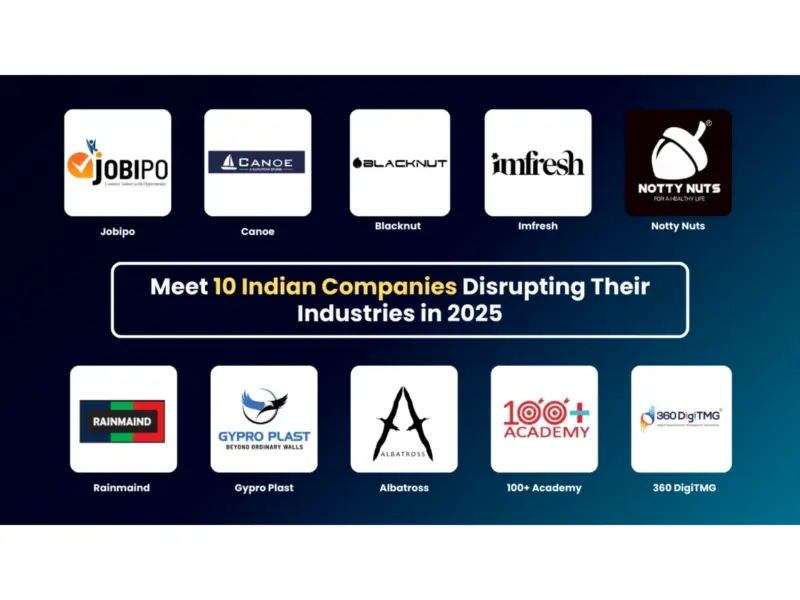 Meet 10 Indian Companies Disrupting Their Industries in 2025