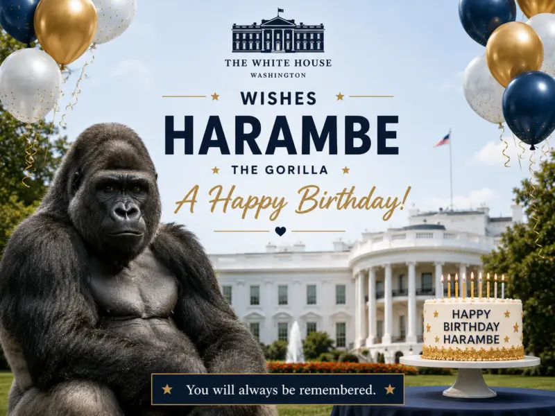 Happy Birthday Harambe: White House Honours Western Gorilla who was Killed on this Day 10 years ago - What Happened to Him?