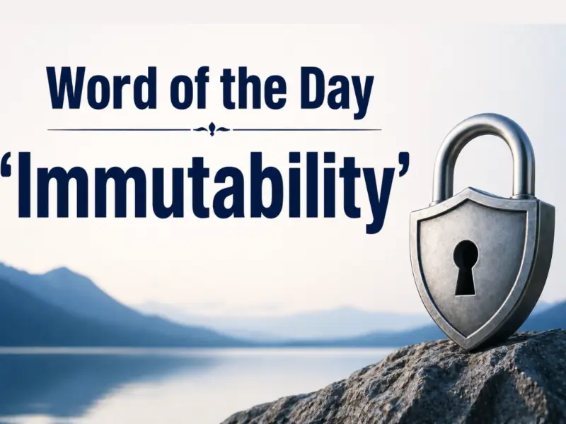 Word of the Day 'Immutability': Check About Meaning, Origin, Phonetic, IPA & More