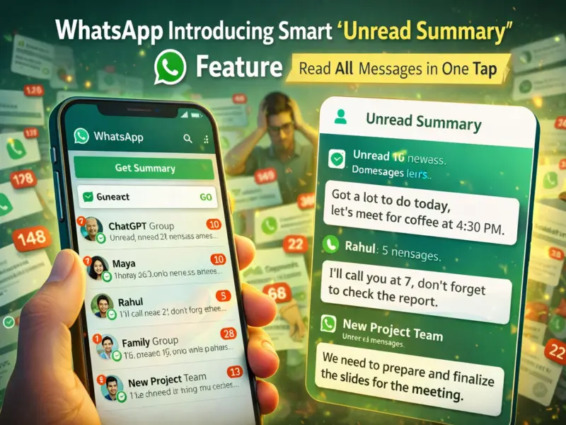 WhatsApp Set to Introduce Smart 'Unread Summary' Feature: Read All Messages in One Tap
