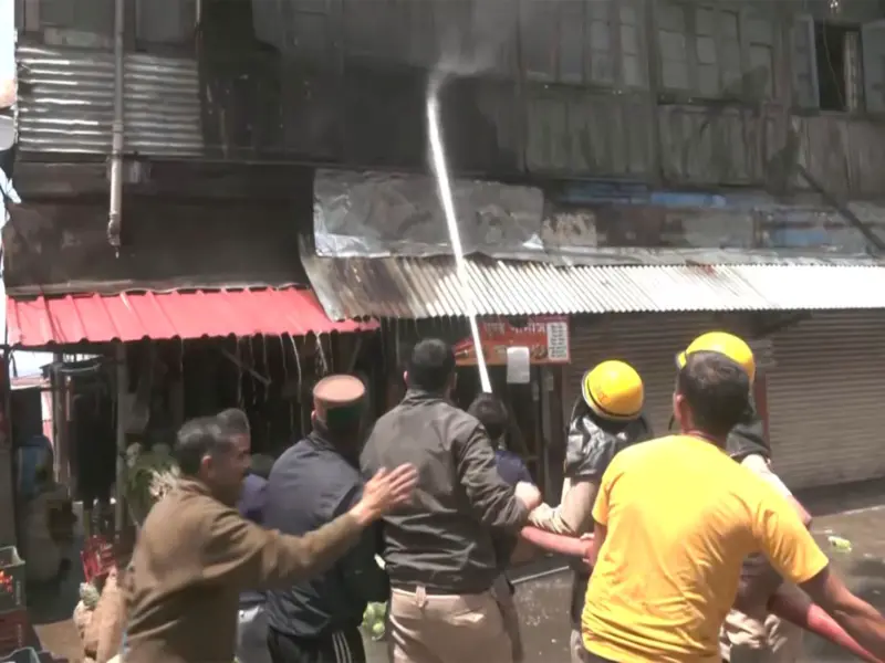 Fire damages shop near Himachal Pradesh Secretariat in Chotta Shimla