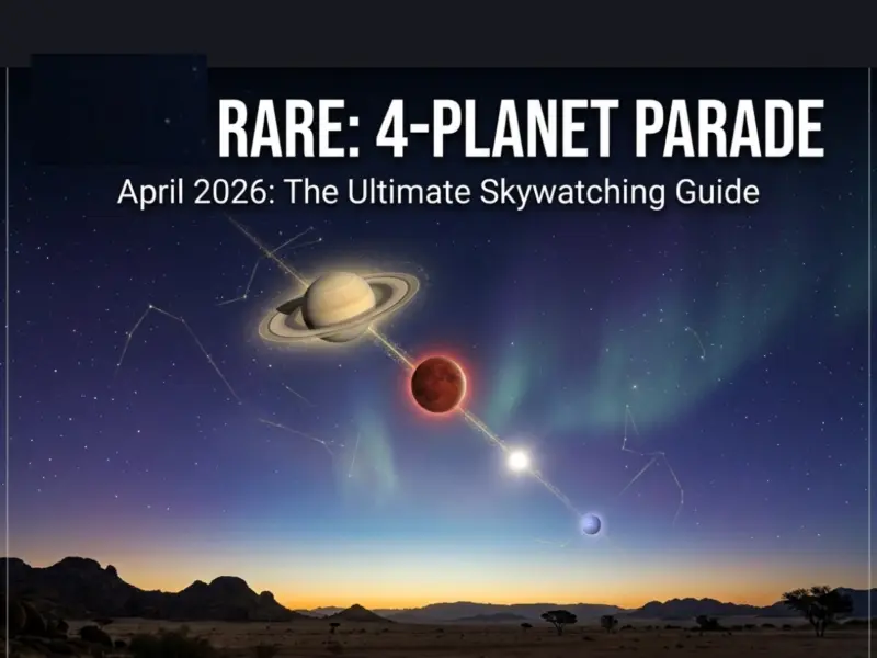 Planetary Parade in April 2026: Saturn, Mars, Mercury & Neptune to Light Up Pre-Dawn Sky | Complete Countrywise Guide, Best Time, Visibility & Viewing Tips