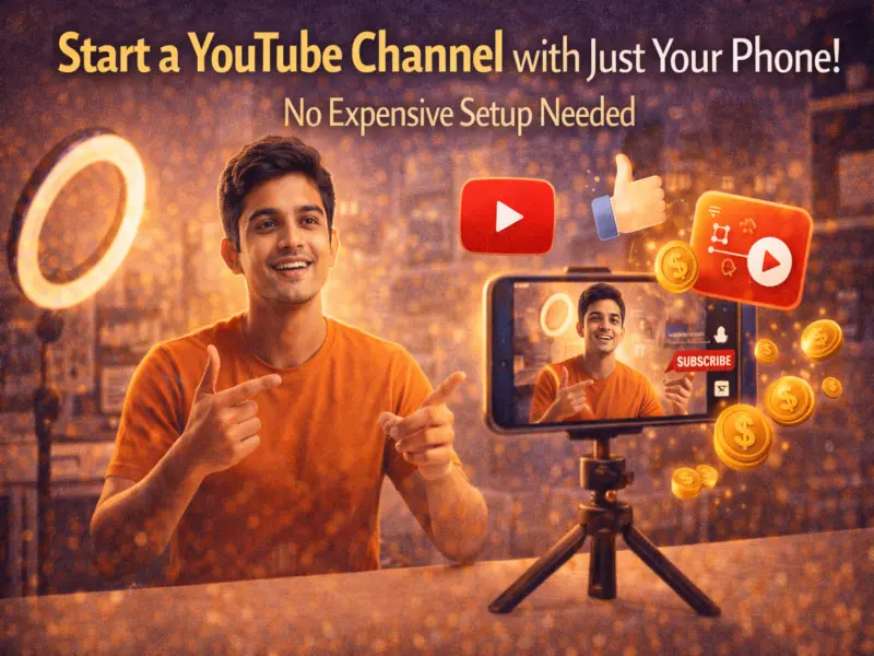 Start a YouTube Channel with Just Your Phone: No Expensive Setup Needed