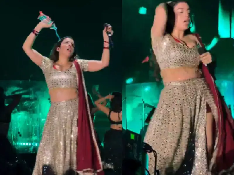 Jasmine Sandlas Slammed For Pouring Water Onstage, Lip-Syncing 'Shararat' Sparks Fake Performance Outrage, Watch Viral Video