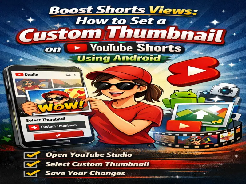 Boost Shorts Views: How to Set a Custom Thumbnail on YouTube Shorts Using Android