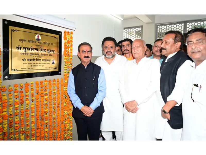 Himachal CM unveils projects of over Rs 153.81 crore for Fatehpur assembly constituency