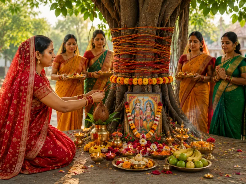 Vat Savitri Vrat Puja Vidhi Step-by-Step: Complete Rituals, Samagri List & Rules for Married Women