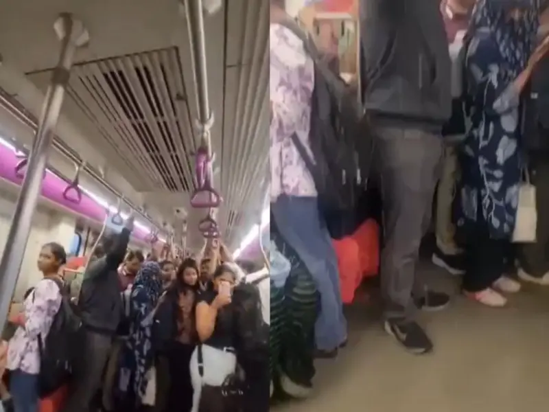 Pune Metro Viral Video: Passengers Shocked As Water Leaks Inside Coach During Heavy Rain | WATCH