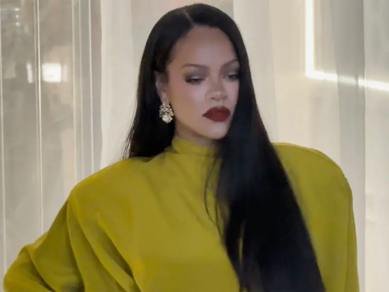 Rihanna glows in green as she makes stunning appearance at Fenty Beauty launch in India