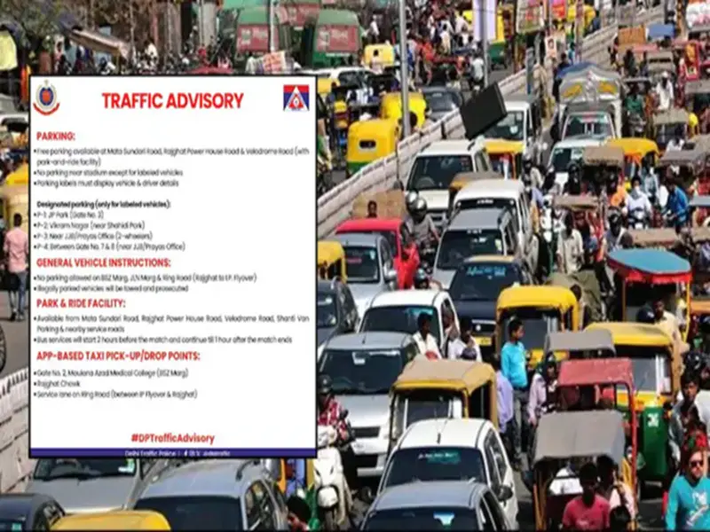 April 8 Traffic Advisory: Delhi Police Issues Traffic Advisory for DC vs GT IPL Match; Diversions to be in Place on These Roads..
